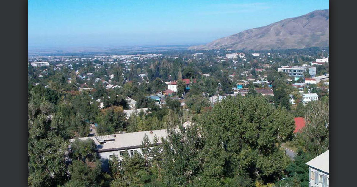 Panoramic view of Talgar